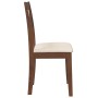 Sillas de comedor con cojines 2 uds madera maciza marrón caucho de , Sillas de comedor - Ref: Foro24-4102380, Precio: 94,73 €...
