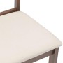 Sillas de comedor con cojines 2 uds madera maciza marrón caucho de , Sillas de comedor - Ref: Foro24-4102380, Precio: 94,73 €...