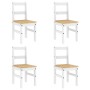 Juego de comedor Panama 5 pzas madera maciza de pino blanco de , muebles para cocinas y comedores - Ref: Foro24-3345181, Prec...