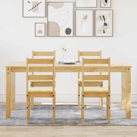 Juego de comedor Panama 5 pzas madera maciza de pino de , muebles para cocinas y comedores - Ref: Foro24-3345188, Precio: 412...