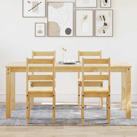 Juego de comedor Panama 5 pzas madera maciza de pino de , muebles para cocinas y comedores - Ref: Foro24-3345188, Precio: 412...