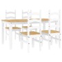 Juego de comedor Panama 5 pzas madera maciza de pino blanco de , muebles para cocinas y comedores - Ref: Foro24-3345205, Prec...
