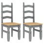 Juego de comedor Panama 3 pzas madera maciza de pino gris de , muebles para cocinas y comedores - Ref: Foro24-3345195, Precio...