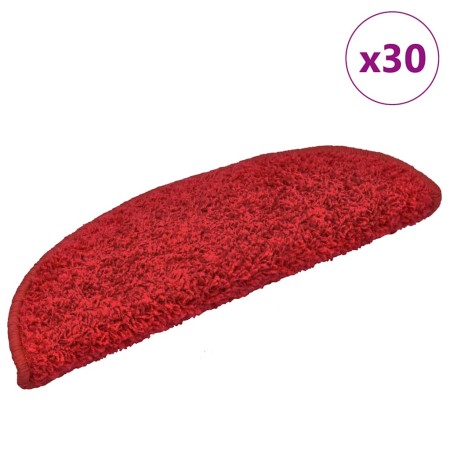 Alfombrilla escalera 30 uds. rojo 65x21x4 cm de , Alfombrillas para escalones - Ref: Foro24-3365819, Precio: 141,50 €, Descue...