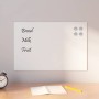 Pizarra magnética de pared vidrio templado blanco 60x40 cm de , Pizarras blancas - Ref: Foro24-4008636, Precio: 30,26 €, Desc...