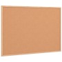Tablero de corcho con marco de madera de pino macizo 80x55 cm de , Tablones de anuncios - Ref: Foro24-4017420, Precio: 28,36 ...