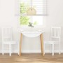 Sillas de comedor 2 unidades madera maciza de caucho blanco de , Sillas de comedor - Ref: Foro24-4102431, Precio: 109,00 €, D...
