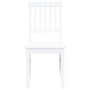 Sillas de comedor 2 unidades madera maciza de caucho blanco de , Sillas de comedor - Ref: Foro24-4102431, Precio: 109,00 €, D...