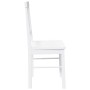 Sillas de comedor 2 unidades madera maciza de caucho blanco de , Sillas de comedor - Ref: Foro24-4102431, Precio: 109,00 €, D...