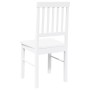 Sillas de comedor 2 unidades madera maciza de caucho blanco de , Sillas de comedor - Ref: Foro24-4102431, Precio: 109,00 €, D...