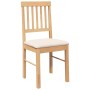 Sillas de comedor con cojines 2 uds madera maciza caucho de , Sillas de comedor - Ref: Foro24-4102427, Precio: 105,69 €, Desc...