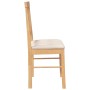 Sillas de comedor con cojines 2 uds madera maciza caucho de , Sillas de comedor - Ref: Foro24-4102427, Precio: 105,69 €, Desc...
