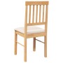 Sillas de comedor con cojines 2 uds madera maciza caucho de , Sillas de comedor - Ref: Foro24-4102427, Precio: 105,69 €, Desc...