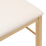 Sillas de comedor con cojines 2 uds madera maciza caucho de , Sillas de comedor - Ref: Foro24-4102427, Precio: 105,69 €, Desc...