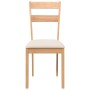 Sillas de comedor con cojines 2uds madera maciza natural caucho de , Sillas de comedor - Ref: Foro24-4102382, Precio: 94,73 €...