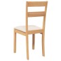 Sillas de comedor con cojines 2uds madera maciza natural caucho de , Sillas de comedor - Ref: Foro24-4102382, Precio: 94,73 €...