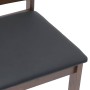 Sillas de comedor con cojines 2 uds madera maciza marrón caucho de , Sillas de comedor - Ref: Foro24-4102396, Precio: 103,37 ...