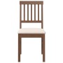 Sillas de comedor con cojines 2 uds madera maciza marrón caucho de , Sillas de comedor - Ref: Foro24-4102425, Precio: 105,22 ...