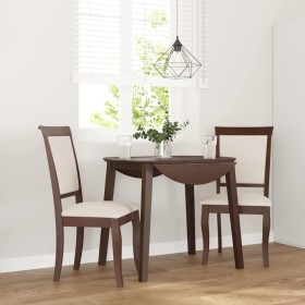 Sillas de comedor con cojines 2 uds madera maciza marrón caucho de , Sillas de comedor - Ref: Foro24-4102486, Precio: 178,05 ...