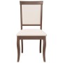 Sillas de comedor con cojines 2 uds madera maciza marrón caucho de , Sillas de comedor - Ref: Foro24-4102486, Precio: 178,05 ...