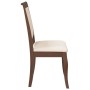 Sillas de comedor con cojines 2 uds madera maciza marrón caucho de , Sillas de comedor - Ref: Foro24-4102486, Precio: 178,05 ...