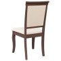 Sillas de comedor con cojines 2 uds madera maciza marrón caucho de , Sillas de comedor - Ref: Foro24-4102486, Precio: 178,05 ...