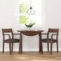 Sillas de comedor con cojines 2 uds madera maciza marrón caucho de , Sillas de comedor - Ref: Foro24-4102508, Precio: 181,60 ...