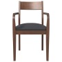 Sillas de comedor con cojines 2 uds madera maciza marrón caucho de , Sillas de comedor - Ref: Foro24-4102508, Precio: 181,60 ...