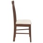 Sillas de comedor con cojines 2 uds madera maciza marrón caucho de , Sillas de comedor - Ref: Foro24-4102499, Precio: 122,92 ...