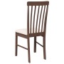 Sillas de comedor con cojines 2 uds madera maciza marrón caucho de , Sillas de comedor - Ref: Foro24-4102499, Precio: 122,92 ...