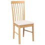 Sillas de comedor con cojines 2 uds madera maciza caucho de , Sillas de comedor - Ref: Foro24-4102501, Precio: 122,92 €, Desc...