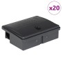 Trampas para ratones 20 uds. negro 13x10x4 cm de , Trampas para animales - Ref: Foro24-4106483, Precio: 29,58 €, Descuento: %