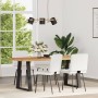 Sillas de comedor 4 unidades cuero sintético blanco de , Sillas de comedor - Ref: Foro24-3315272, Precio: 171,26 €, Descuento: %