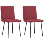 Sillas de comedor 2 unidades cuero sintético rojo tinto de , Sillas de comedor - Ref: Foro24-4101116, Precio: 88,20 €, Descue...
