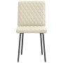 Sillas de comedor 2 unidades cuero sintético crema de , Sillas de comedor - Ref: Foro24-4101114, Precio: 88,63 €, Descuento: %