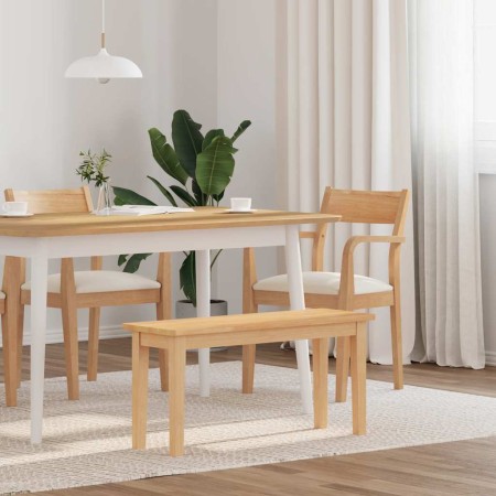 Banco 90 cm Madera Maciza Caucho de , Bancos de comedor y cocina - Ref: Foro24-4102595, Precio: 88,32 €, Descuento: %