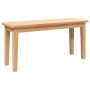 Banco 90 cm Madera Maciza Caucho de , Bancos de comedor y cocina - Ref: Foro24-4102595, Precio: 88,32 €, Descuento: %