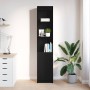 Aparador alto roble negro 37,5x35x180 cm madera de ingeniería de , Aparadores - Ref: Foro24-861671, Precio: 91,46 €, Descuent...