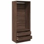 Armario madera de ingeniería color roble marrón 80x50x200 cm de , Armarios roperos - Ref: Foro24-3307753, Precio: 155,22 €, D...