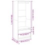 Armario madera de ingeniería color roble marrón 80x50x200 cm de , Armarios roperos - Ref: Foro24-3307753, Precio: 155,22 €, D...