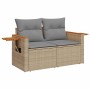 Set sofás jardín y cojines 8 pzas ratán sintético acacia beige de , Conjuntos de jardín - Ref: Foro24-3327573, Precio: 574,83...