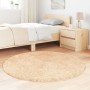Alfombra peluda de pelo largo NAVARRA beige 120x120cm poliéster de , Alfombras - Ref: Foro24-4102901, Precio: 24,89 €, Descue...