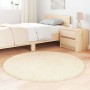 Alfombra peluda de pelo largo NAVARRA crema 120x120cm poliéster de , Alfombras - Ref: Foro24-4102903, Precio: 27,45 €, Descue...
