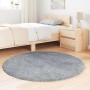 Alfombra de pelo largo NAVARRA gris plateado 120x120 cm de , Alfombras - Ref: Foro24-4102908, Precio: 25,34 €, Descuento: %