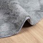Alfombra de pelo largo NAVARRA gris plateado 120x120 cm de , Alfombras - Ref: Foro24-4102908, Precio: 25,34 €, Descuento: %