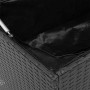 Cojines para exterior negro 100x55x55,5 cm ratán sintético de , Cajas de almacenaje para exteriores - Ref: Foro24-4104141, Pr...