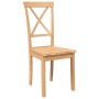 Sillas de comedor 2 unidades madera maciza de caucho de , Sillas de comedor - Ref: Foro24-4102404, Precio: 118,04 €, Descuent...
