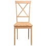 Sillas de comedor 2 unidades madera maciza de caucho de , Sillas de comedor - Ref: Foro24-4102404, Precio: 118,04 €, Descuent...