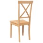 Sillas de comedor 2 unidades madera maciza de caucho de , Sillas de comedor - Ref: Foro24-4102404, Precio: 118,04 €, Descuent...