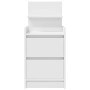 Mesilla de noche con 2 cajones blanca 38x34x80 cm de , Mesitas de noche - Ref: Foro24-861355, Precio: 57,15 €, Descuento: %